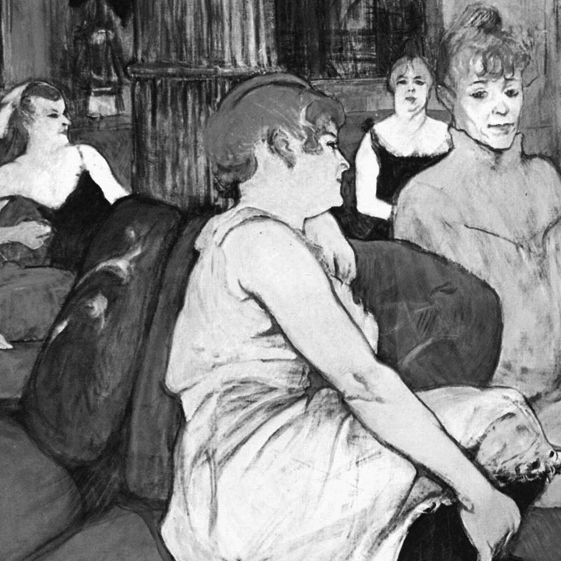 Des Moulins kaleko saloian, 1894. Henri de Toulouse Lautrec