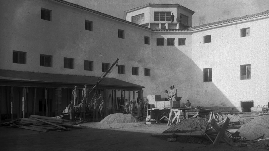 Martuteneko kartzelaren eraikuntza, 1948. urtean. Paco Mariren argazkia, Marin funtsa, Kutxateka