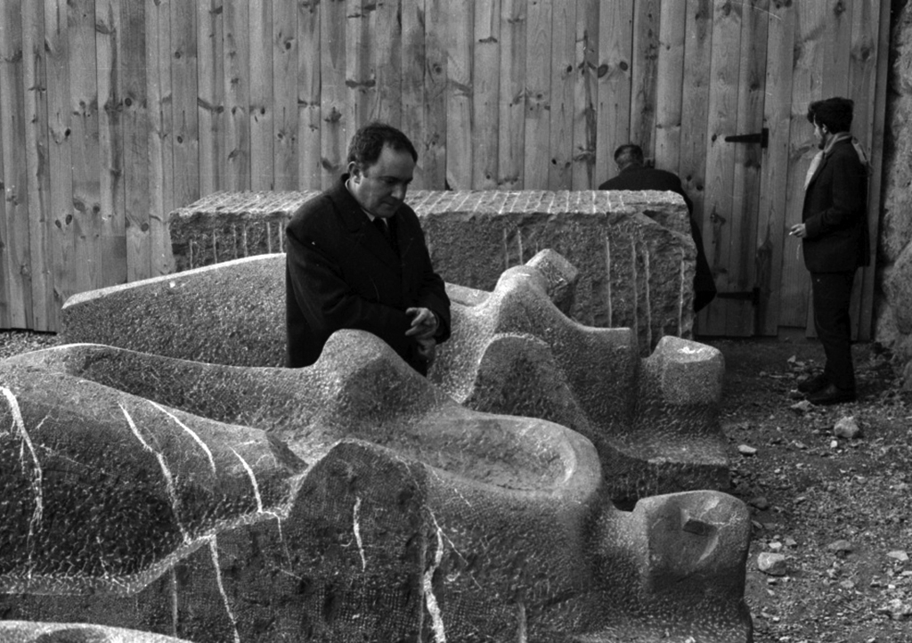 Jorge Oteizak Arantzazurako egindako apostoluak-1960ko hamarkada-Argazkia Paco Marin-Mari Funtsa Kutxateka Gipuzkoa