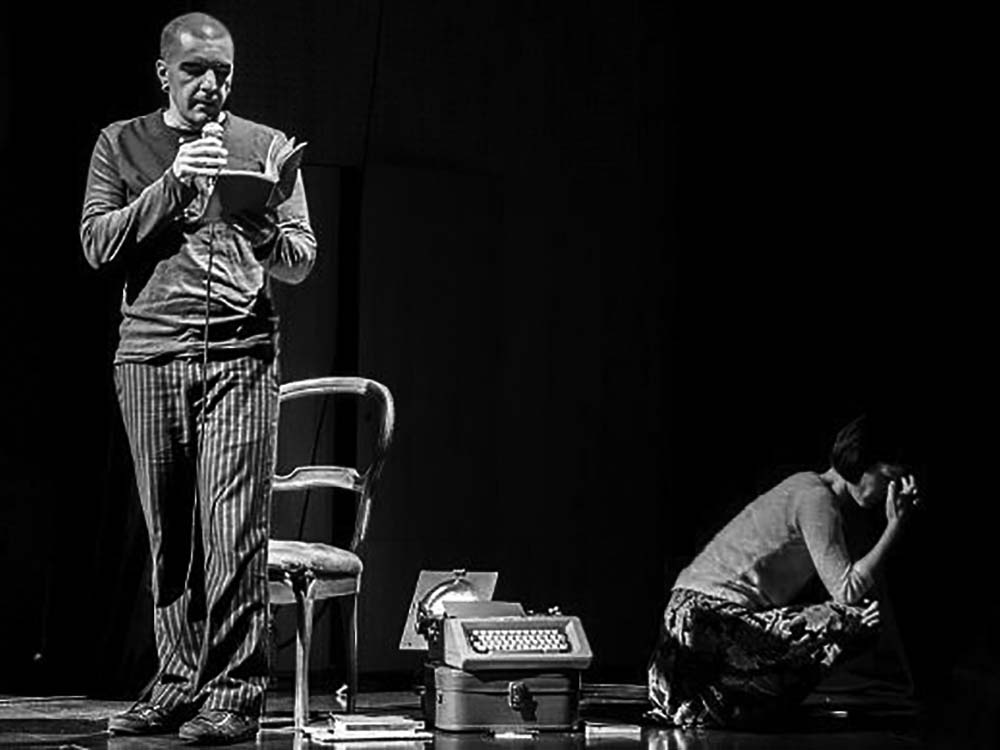 Oier Guillan eta Iraia Elias Gabrielen lekua ikuskizunean